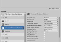 Unity Build Settings with Universal Windows Platform targeting HoloLens on ARM64