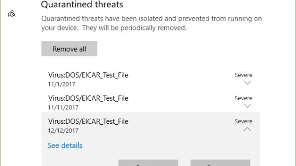 View protection history of Microsoft Defender Antivirus in Windows 10