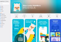Waterllama listing on the App Store with ratings and screenshots