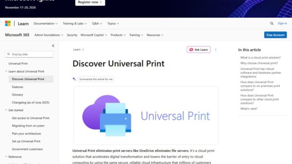 What are the pros and cons of Microsoft Universal Print?