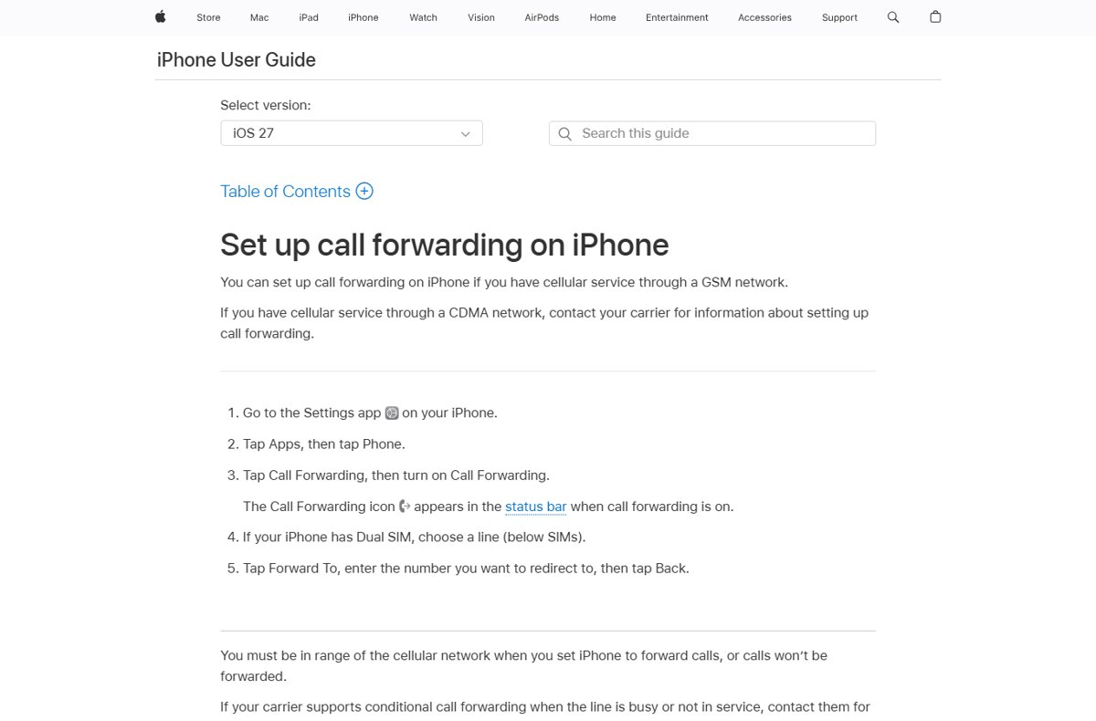 What does dialing *#21# do on iPhone?
