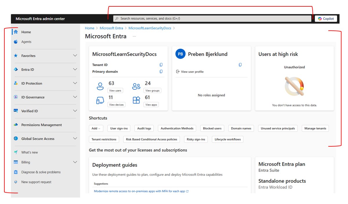 What is Microsoft Entra? Admin center home page