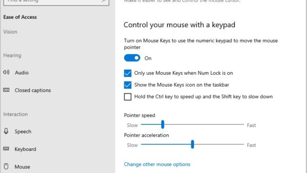 How to enable mouse in Windows 10