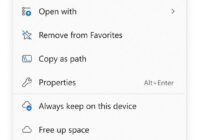 Windows 11 File Explorer right-click menu with Open with near the top