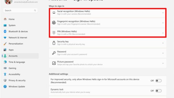 How to install Windows Hello Face on Windows 11