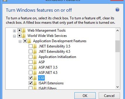 How to add FastCGI module to IIS