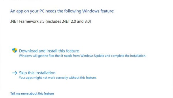 How to install .NET Framework 2.0 on Windows 11