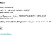 Windows Update and Security settings in Windows 10