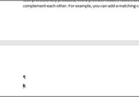 Word page that looks blank but holds two empty paragraph marks