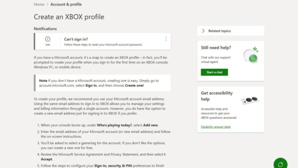 How to create an Xbox Live account