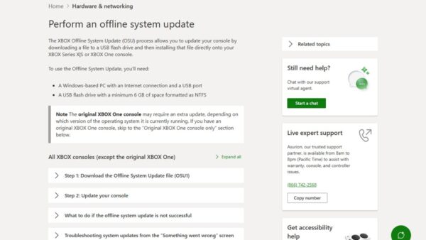 How to do an offline Xbox update