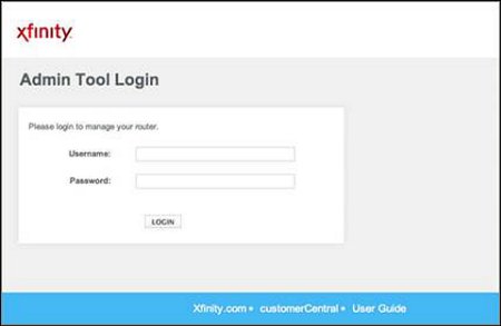 How to log in to Comcast Xfinity router