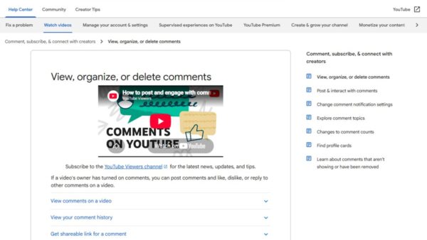 How to view YouTube comment history Android & iOS