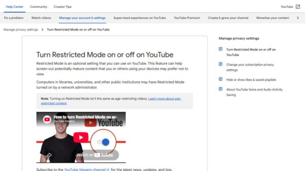 YouTube restricted mode: what is it, how to disable, and problems and fixes