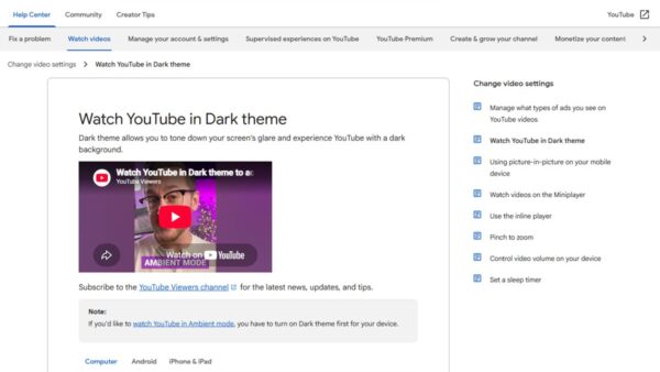 How to enable YouTube dark mode: a step-by-step guide