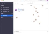 Zoom desktop app Chat tab with a one-to-one conversation open
