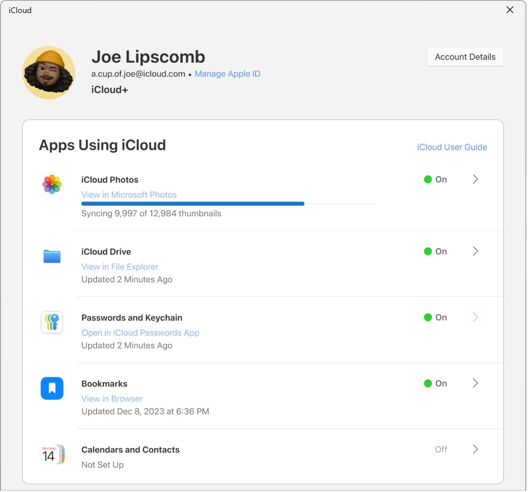 iCloud Drive not syncing: iCloud for Windows Apps Using iCloud list with Drive on