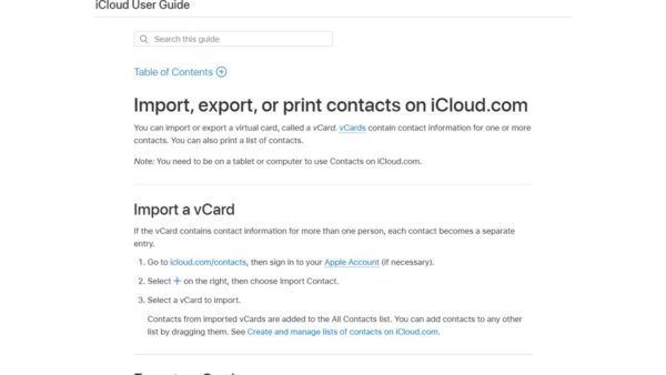 How to export and download your iCloud contacts