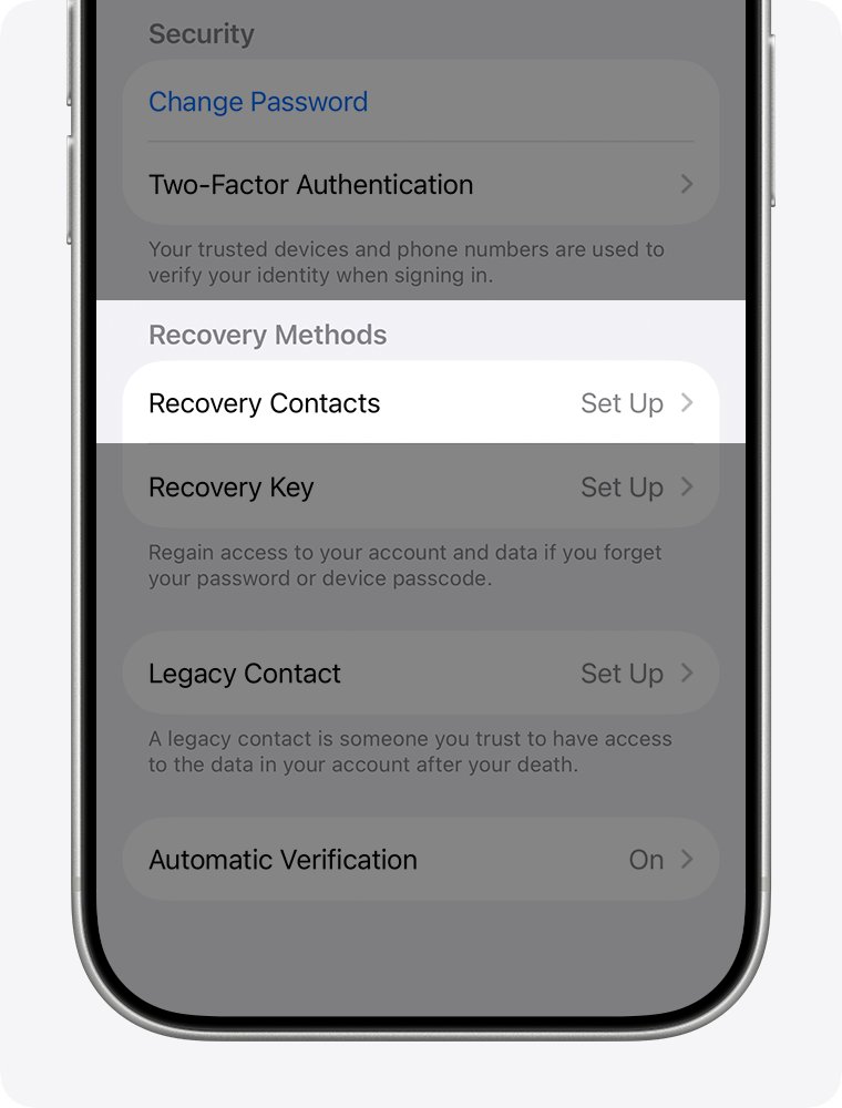 iCloud account recovery without old phone number or email