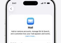iPhone Mail settings page with the Mail Accounts row at the bottom