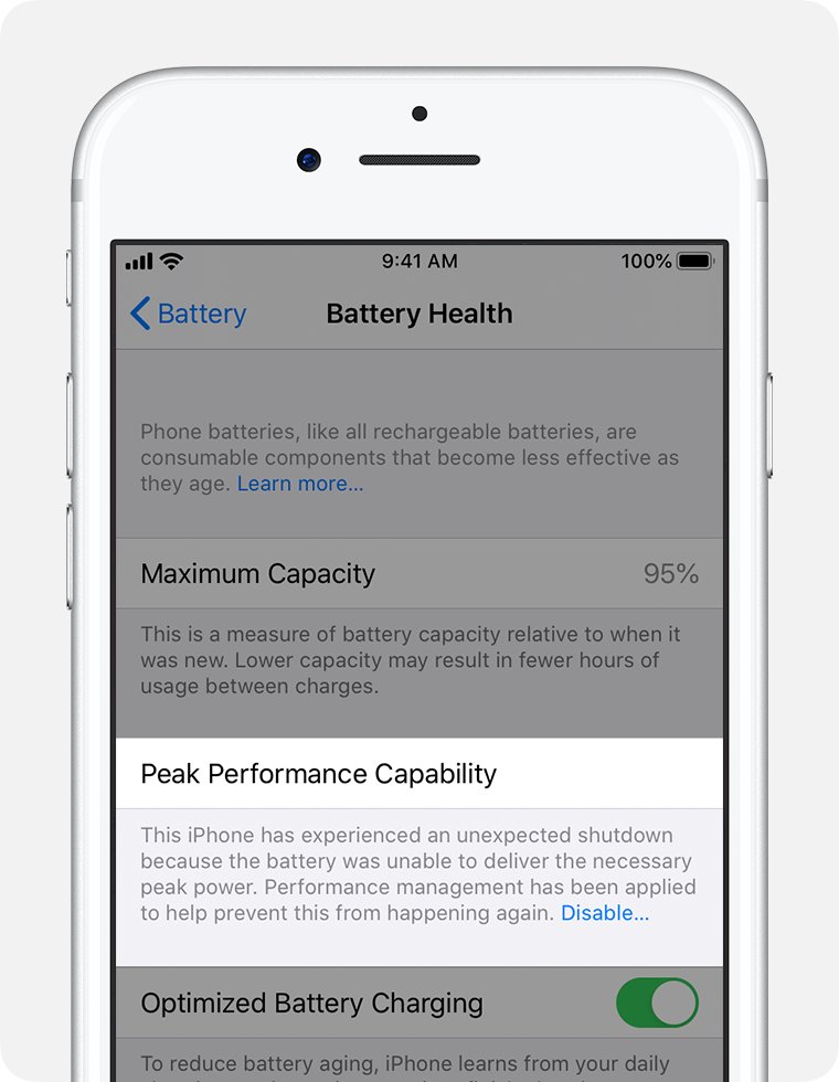 iPhone SE 2020 keeps turning off with an unexpected shutdown notice