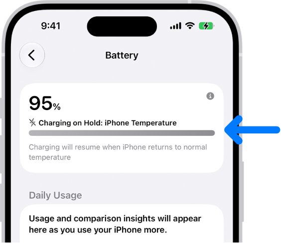 iPhone not charging: Charging on Hold due to iPhone Temperature